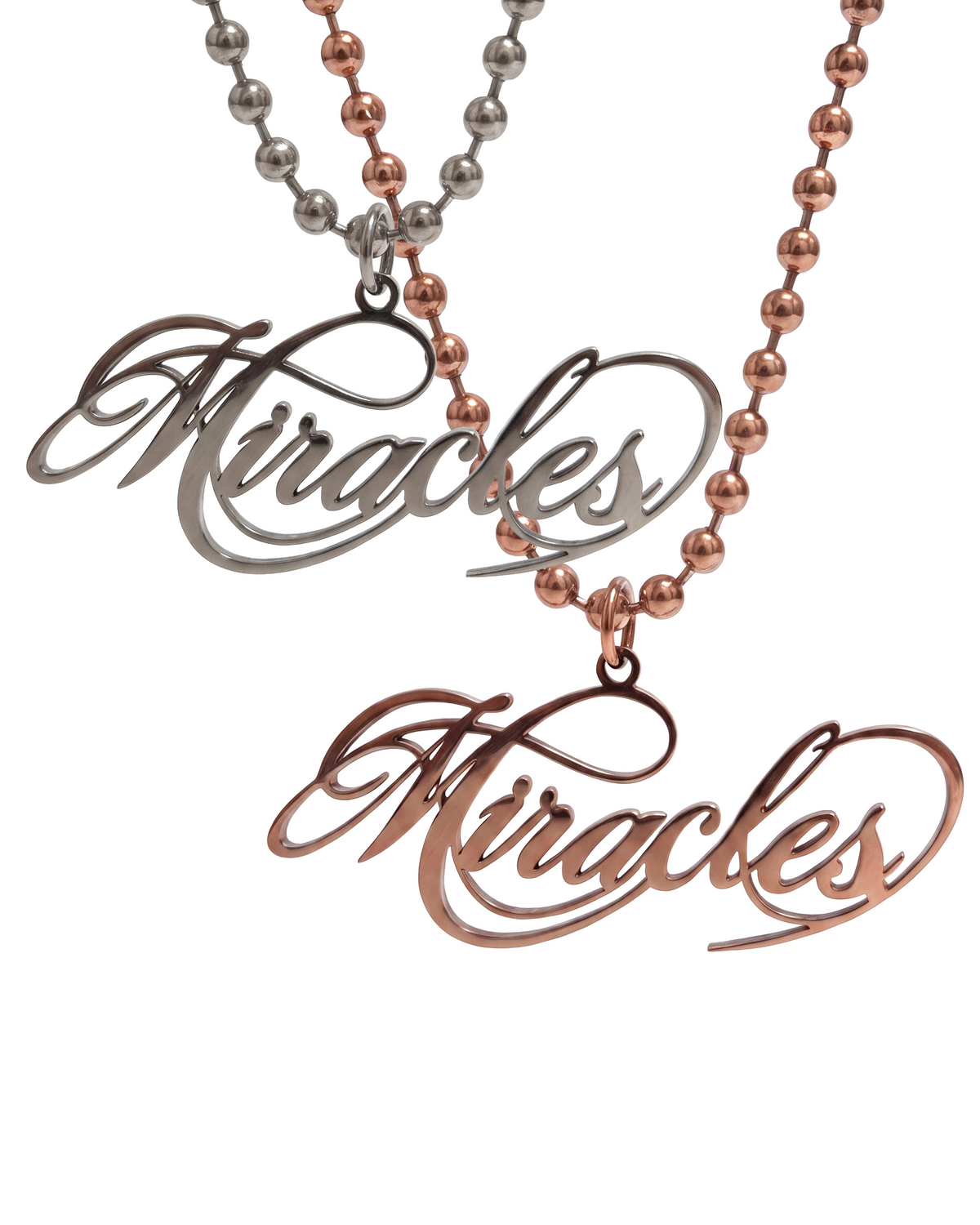 "MIRACLES" SCRIPT CHAIN BUNDLE